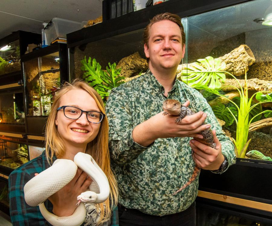 Lars en Milou van Reptiles Twente.